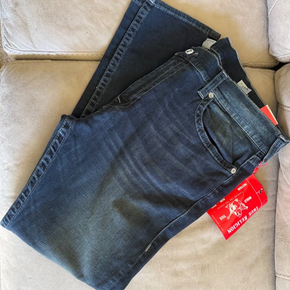 True Religion Rocco Relaxed Skinny Men’s Jeans, GGJD Last Call, Size 44, NWT